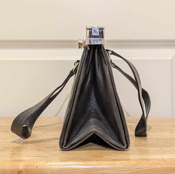 EUC 1950s Vintage Fassbender for Eaton's Gladstone Handbag with Metal Hardware - Picture 2 of 15